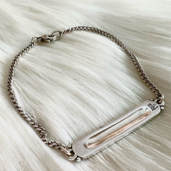 NEW James Avery 14k GOLD flowers I.D. identification plate bracelet - Picture 7 of 11